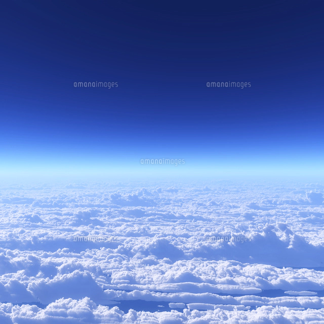 青空と雲海 の写真素材 イラスト素材 アマナイメージズ