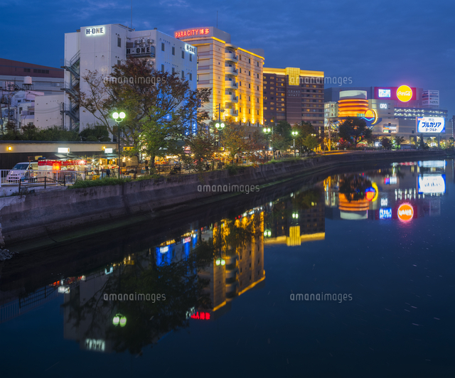 福岡県 風景 中洲 の写真素材 イラスト素材 アマナイメージズ