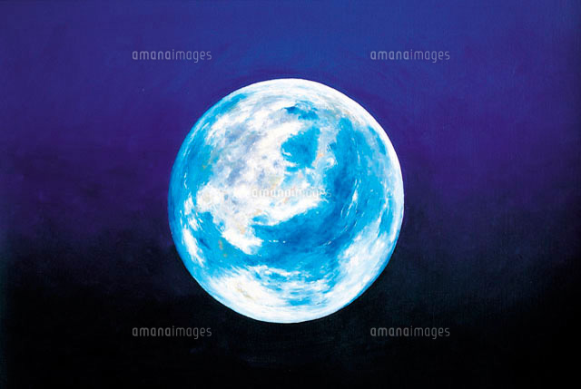 地球の油絵[10193000857]の写真・イラスト素材｜アマナイメージズ