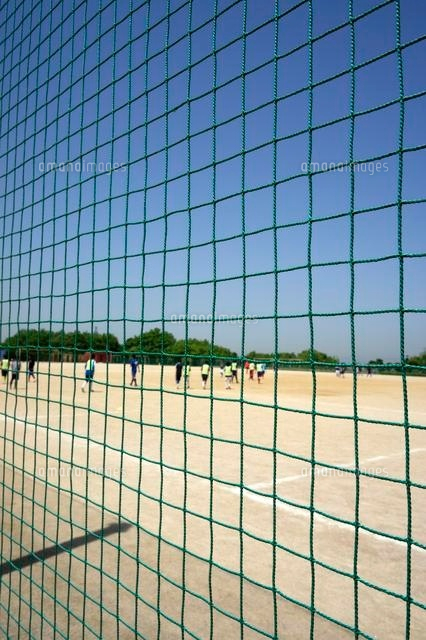 正規サッカー場で使用していた防球ネット 正規サッカー場で使用していた防球ネット