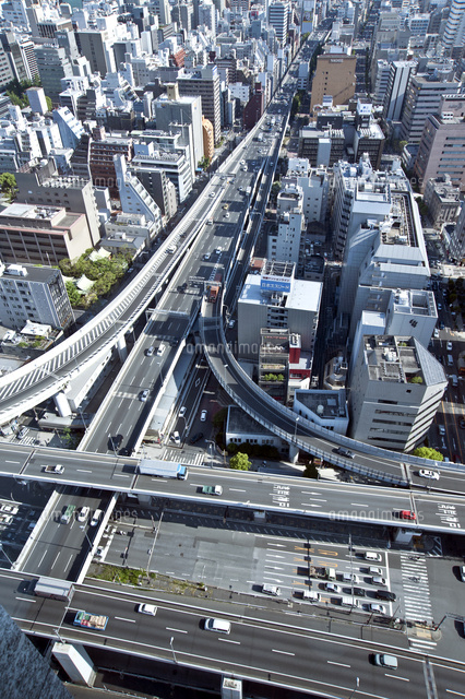 阪神高速道路 西船場ジャンクション の写真素材 イラスト素材 アマナイメージズ