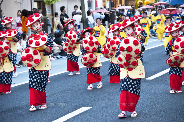 山形花笠まつり の写真素材 イラスト素材 アマナイメージズ