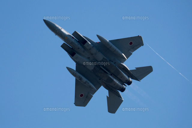 F-15戦闘機 アフターバーナー[10219000623]の写真・イラスト素材
