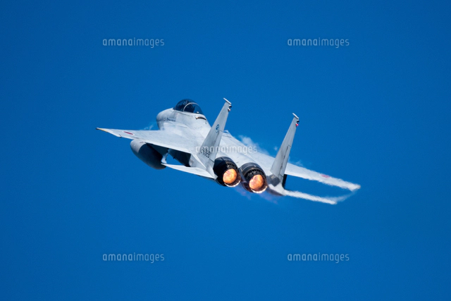 実物F-15戦闘機　アフターバーナーファザーセクション F-15戦闘機 アフターバーナー[10219000623]の写真・イラスト素材