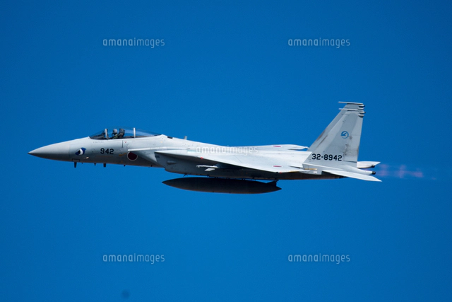 F-15戦闘機 アフターバーナー[10219000623]の写真・イラスト素材