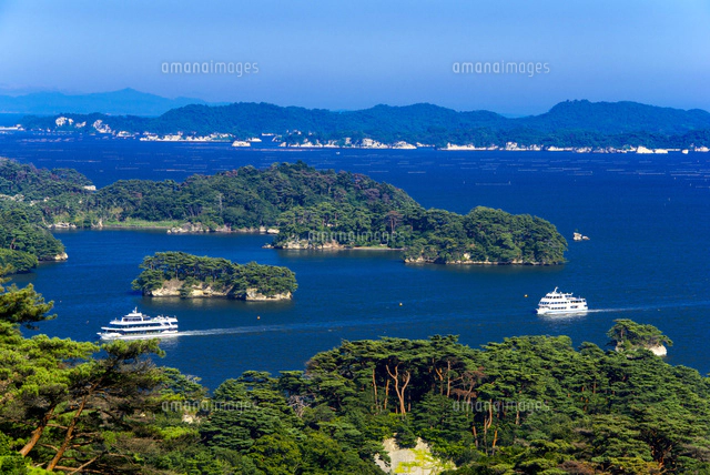 日本三景松島・西行戻しの松公園より松島湾風景[10222011567]の写真