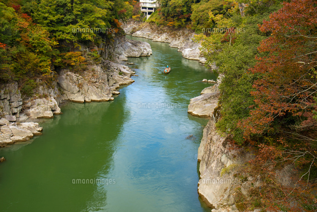 天竜川川下り の写真素材 イラスト素材 アマナイメージズ