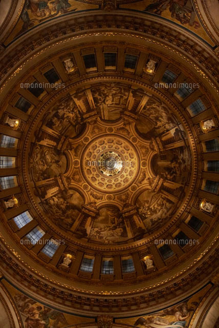 セントポール大聖堂の天井 の写真素材 イラスト素材 アマナイメージズ