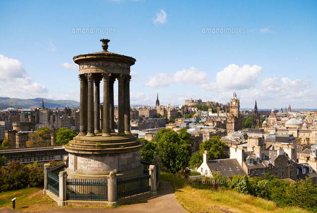 カールトン ヒルから望むエディンバラの街 の写真素材 イラスト素材 アマナイメージズ