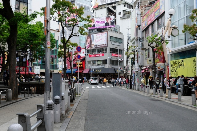 アメリカ村の街並み の写真素材 イラスト素材 アマナイメージズ