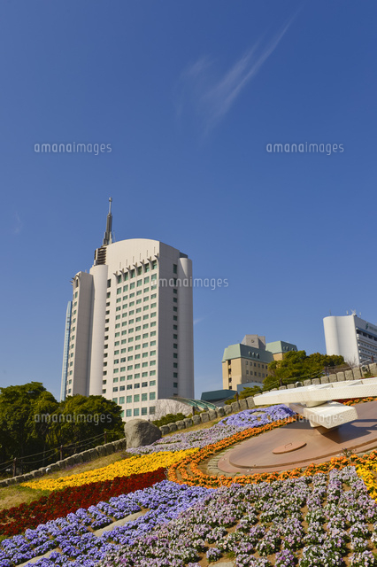 幕張海浜公園の花時計 の写真素材 イラスト素材 アマナイメージズ