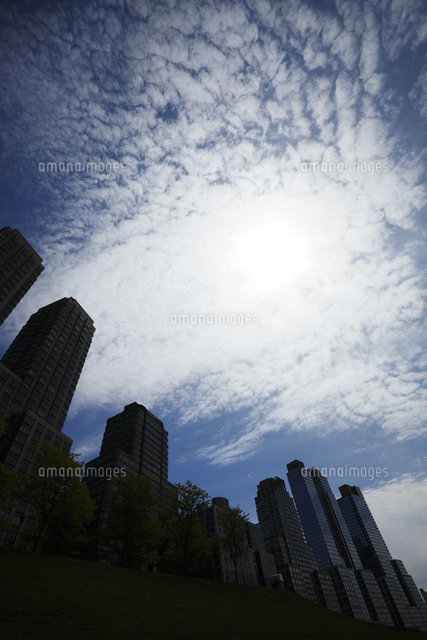 アッパーウエストサイド再開発高層住宅群シルエット の写真素材 イラスト素材 アマナイメージズ