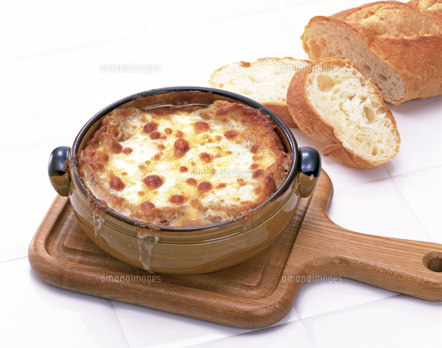 オニオングラタンスープ の写真素材 イラスト素材 アマナイメージズ