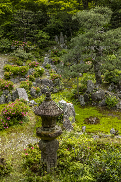 織部灯篭[10285005647]の写真・イラスト素材｜アマナイメージズ 