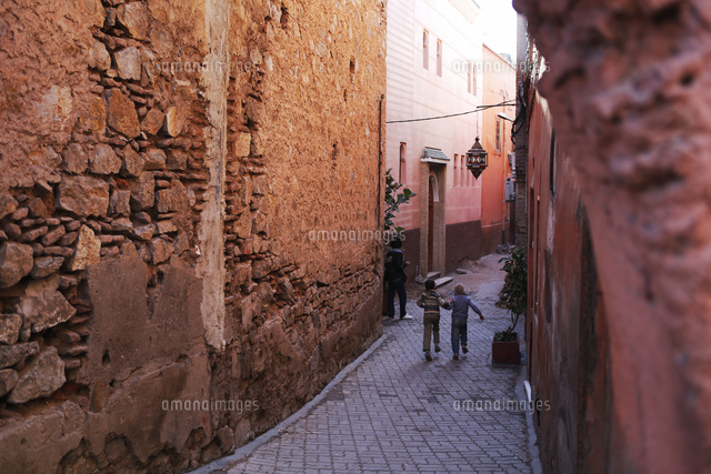 モロッコ カサブランカの旧市街 の写真素材 イラスト素材 アマナイメージズ
