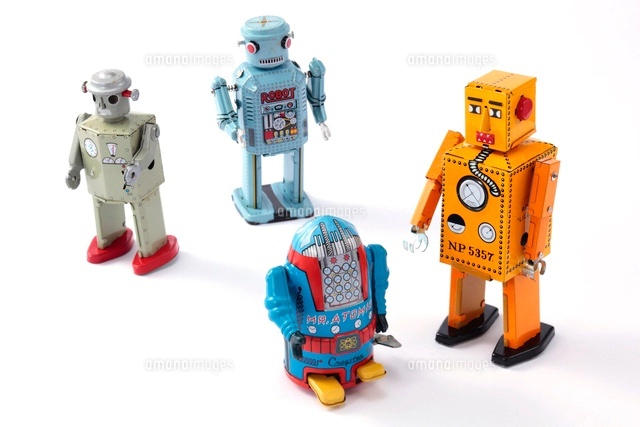 ブリキのおもちゃ、メリーゴーランド[10346000328]の写真・イラスト