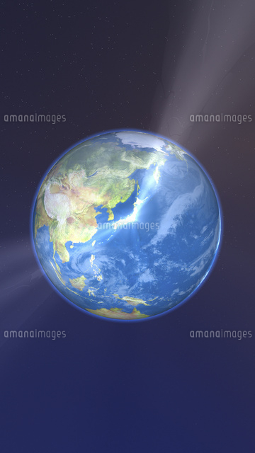 地球上で輝く日本[10361000449]の写真・イラスト素材｜アマナイメージズ