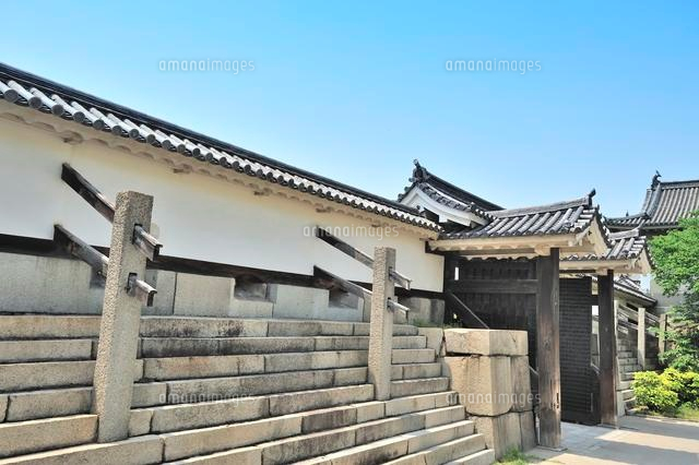 大阪城 大手門南方塀 の写真素材 イラスト素材 アマナイメージズ