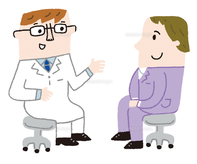 医師と患者の対話 の写真素材 イラスト素材 アマナイメージズ