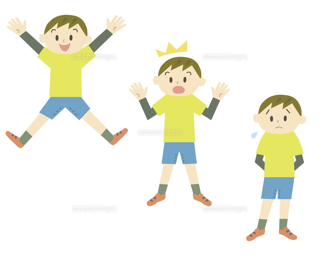 男の子表情３パターン の写真素材 イラスト素材 アマナイメージズ