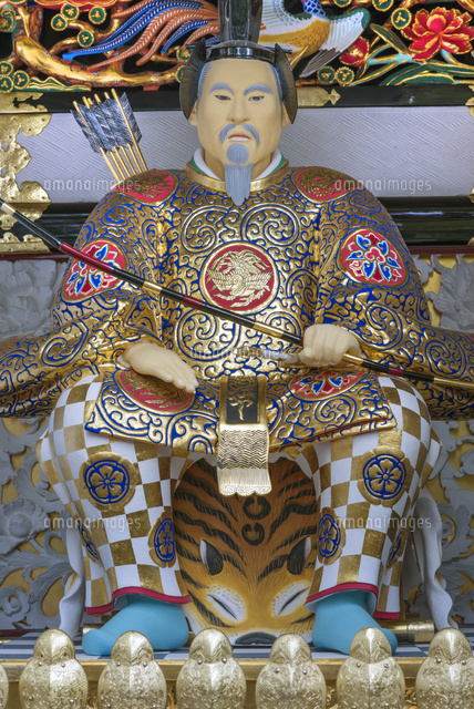 日光東照宮陽明門の随身像 随神像 平成の大修理完成後 の写真素材 イラスト素材 アマナイメージズ