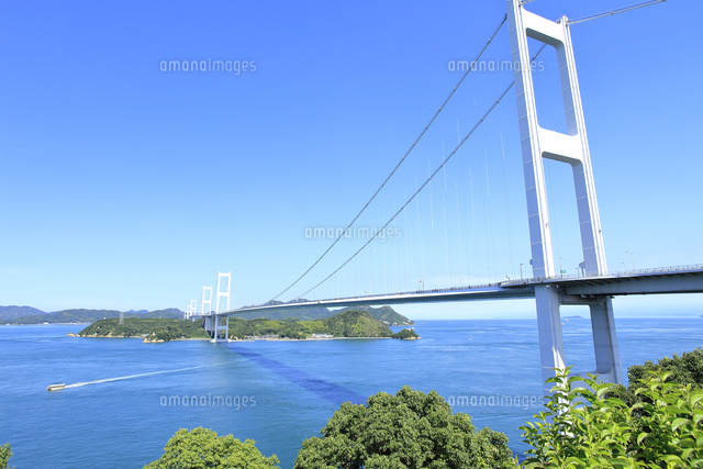 しまなみ海道 来島海峡大橋 の写真素材 イラスト素材 アマナイメージズ