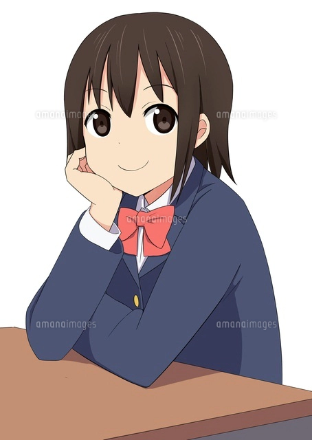 ノートを抱える女子学生 の写真素材 イラスト素材 アマナイメージズ