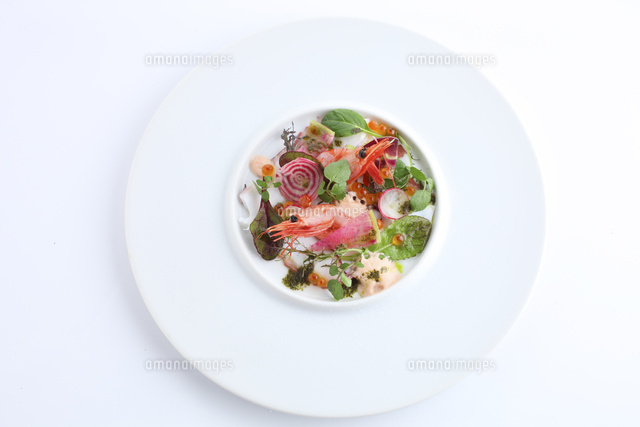 甘エビのカルパッチョ の写真素材 イラスト素材 アマナイメージズ