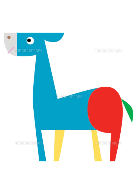 メリーゴーランドに乗る女の子 の写真素材 イラスト素材 アマナイメージズ