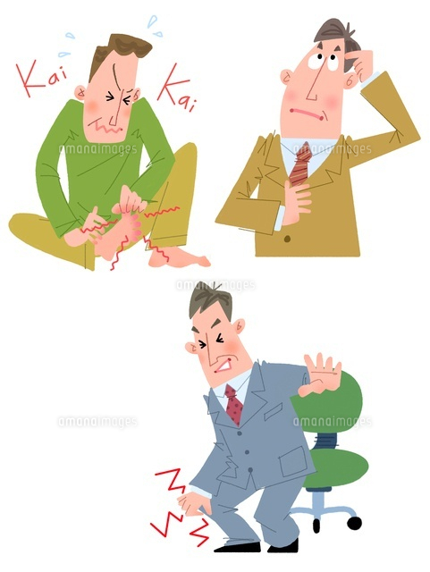 40 50代男性の関節痛 もの忘れ 水虫 の写真素材 イラスト素材 アマナイメージズ