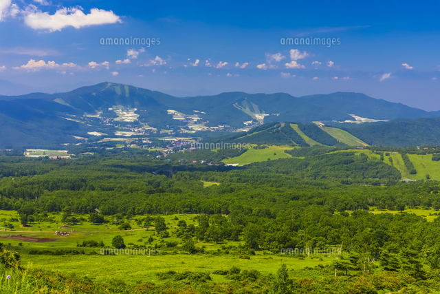 夏の菅平高原〈日月宙）にて 夏の菅平高原[10487004652]の写真・イラスト素材｜アマナイメージズ