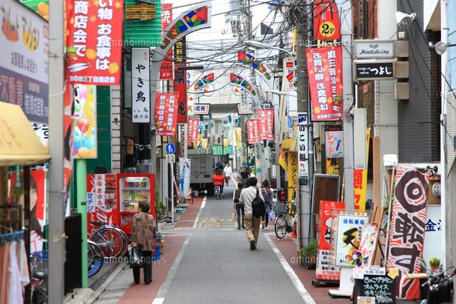 旗の台商店街 の写真素材 イラスト素材 アマナイメージズ