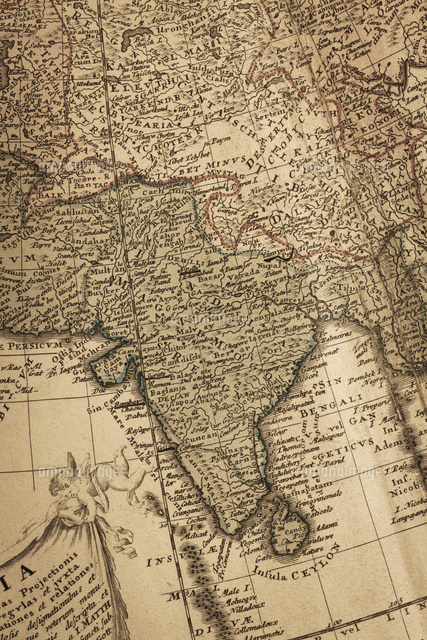 古地図 インド の写真素材 イラスト素材 アマナイメージズ