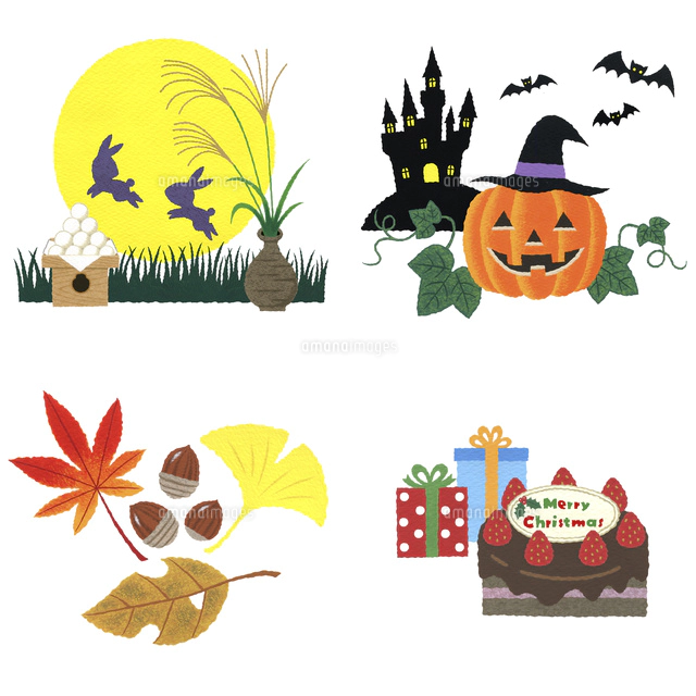 ５月 ６月 ７月 ８月イラストアイコン の写真素材 イラスト素材 アマナイメージズ