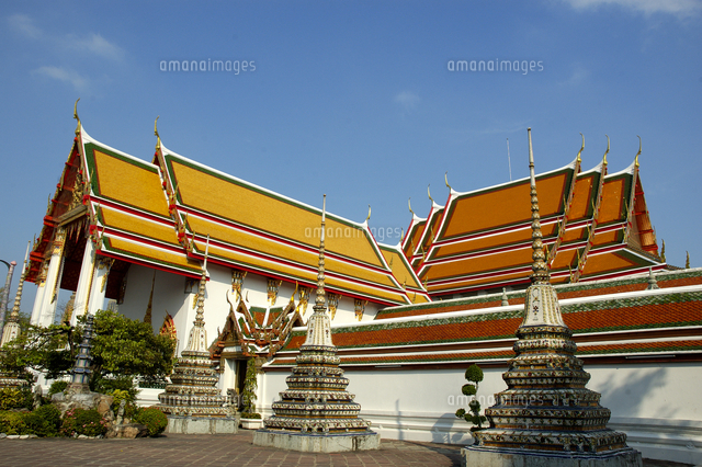 タイ バンコク ワットポーの建物 の写真素材 イラスト素材 アマナイメージズ