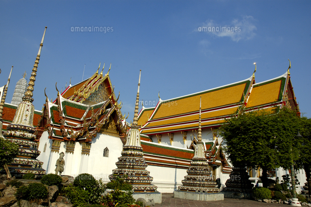 タイ バンコク ワットポーの建物 の写真素材 イラスト素材 アマナイメージズ