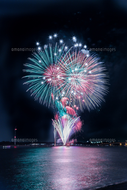 新舞子の花火 の写真素材 イラスト素材 アマナイメージズ
