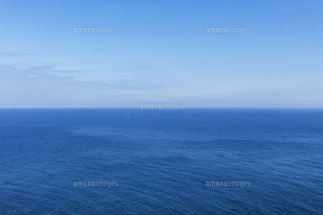 日本の風景、経ヶ岬から望む日本海、水平線[10575003258]の写真