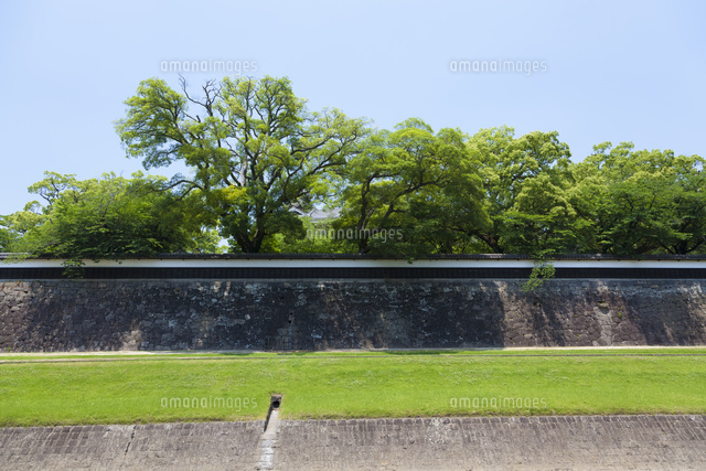 熊本城 長塀 の写真素材 イラスト素材 アマナイメージズ