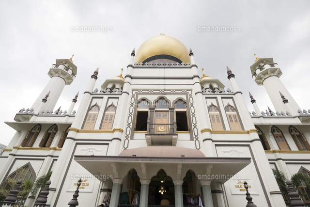 サルタンモスク正面 の写真素材 イラスト素材 アマナイメージズ