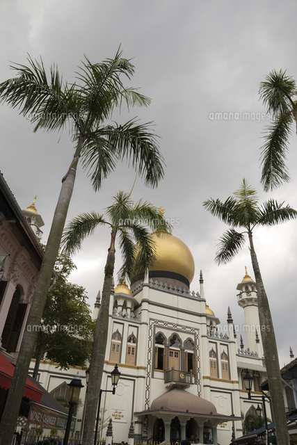 マスカットストリートから望むサルタンモスク の写真素材 イラスト素材 アマナイメージズ