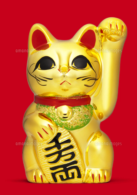 黄金の招き猫[10610000507]の写真・イラスト素材｜アマナイメージズ