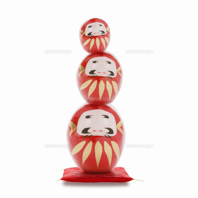 三段重ねのだるま[10610000705]の写真・イラスト素材｜アマナイメージズ