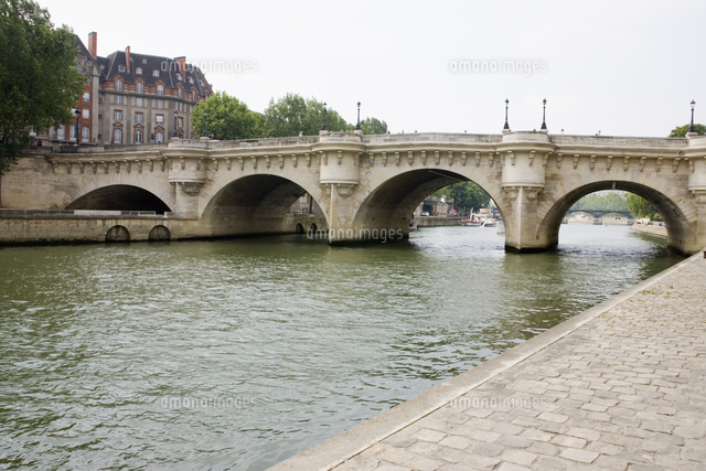 真作保証 5号 マルセル・マソン ポンヌフ パリの橋 F5 真作保証 5号