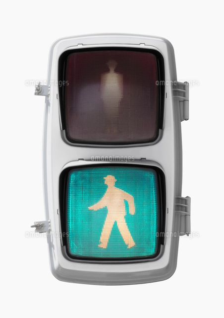 歩行者用信号機 赤信号[10610002000]の写真・イラスト素材｜アマナ