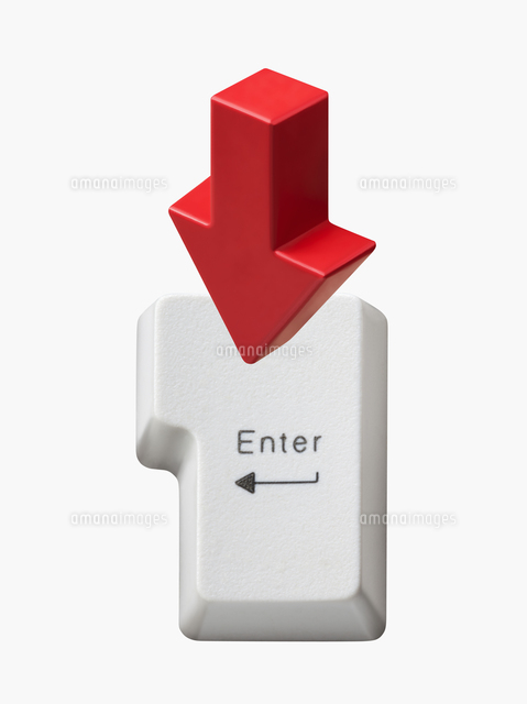 Enterキーと矢印 の写真素材 イラスト素材 アマナイメージズ