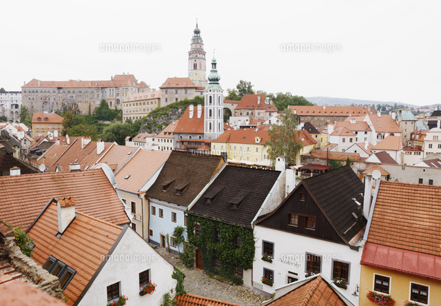 世界遺産チェスキークルムロフ歴史地区 チェコ共和国 の写真素材 イラスト素材 アマナイメージズ