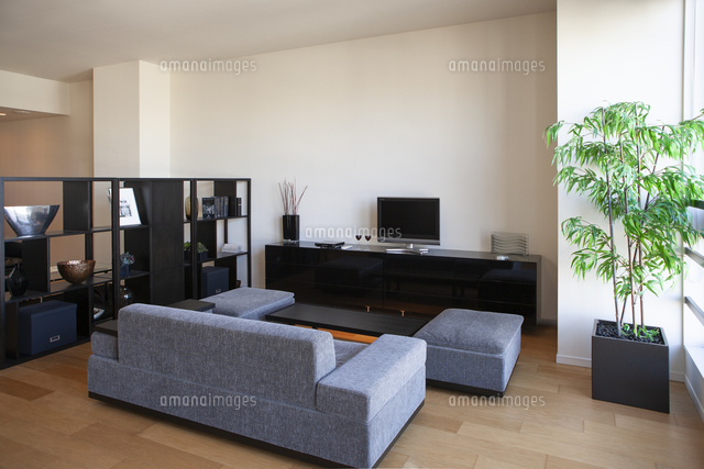 黒い家具のあるリビングルーム の写真素材 イラスト素材 アマナイメージズ 黒い家具のあるリビングルーム の写真素材 イラスト素材 アマナイメージズ