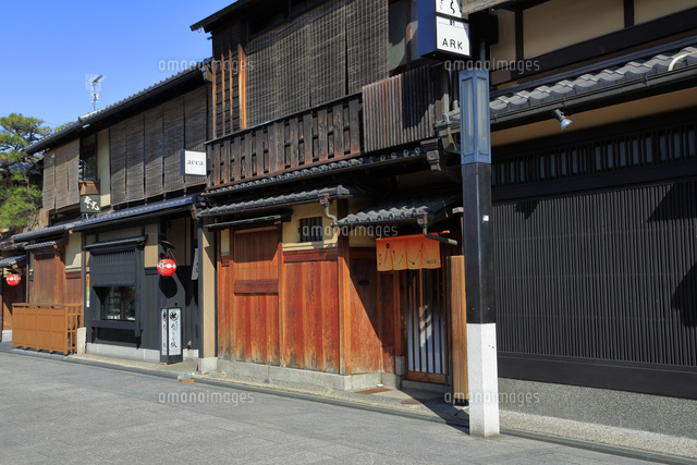京都 祇園 花見小路通 の写真素材 イラスト素材 アマナイメージズ