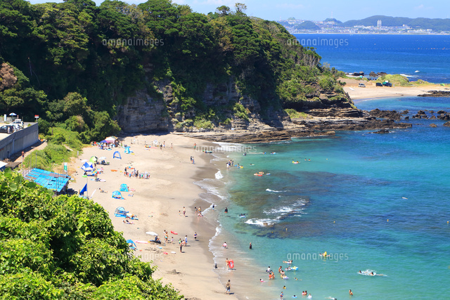 夏の大浦海水浴場 の写真素材 イラスト素材 アマナイメージズ